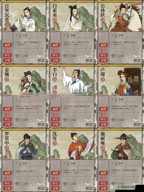 江南百景图李白怎么样?人物天赋及法宝介绍